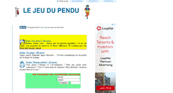 Desktop Screenshot of pendu.learningtogether.net