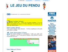 Tablet Screenshot of pendu.learningtogether.net